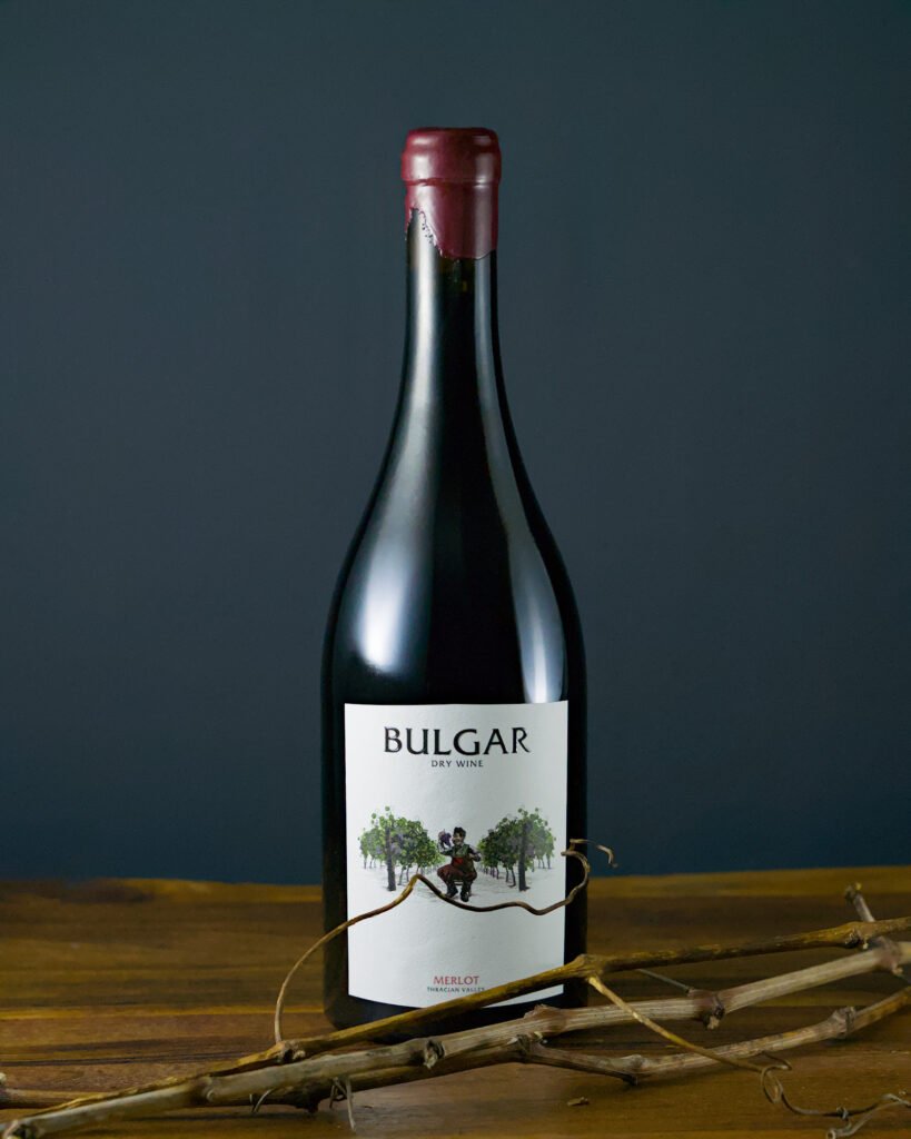 Бутилка вино Bulgar Merlot 0.75 2022