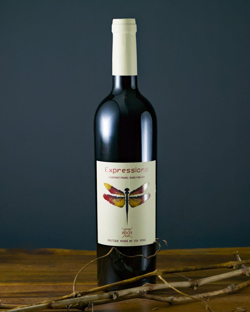 Бутилка вино Via Verde Expressions Cabernet Franc & Early Melnik Vine 2015